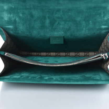Gucci GG Supreme Monogram Embroidered Medium Dionysus Shoulder Bag Emerald 5 of 10