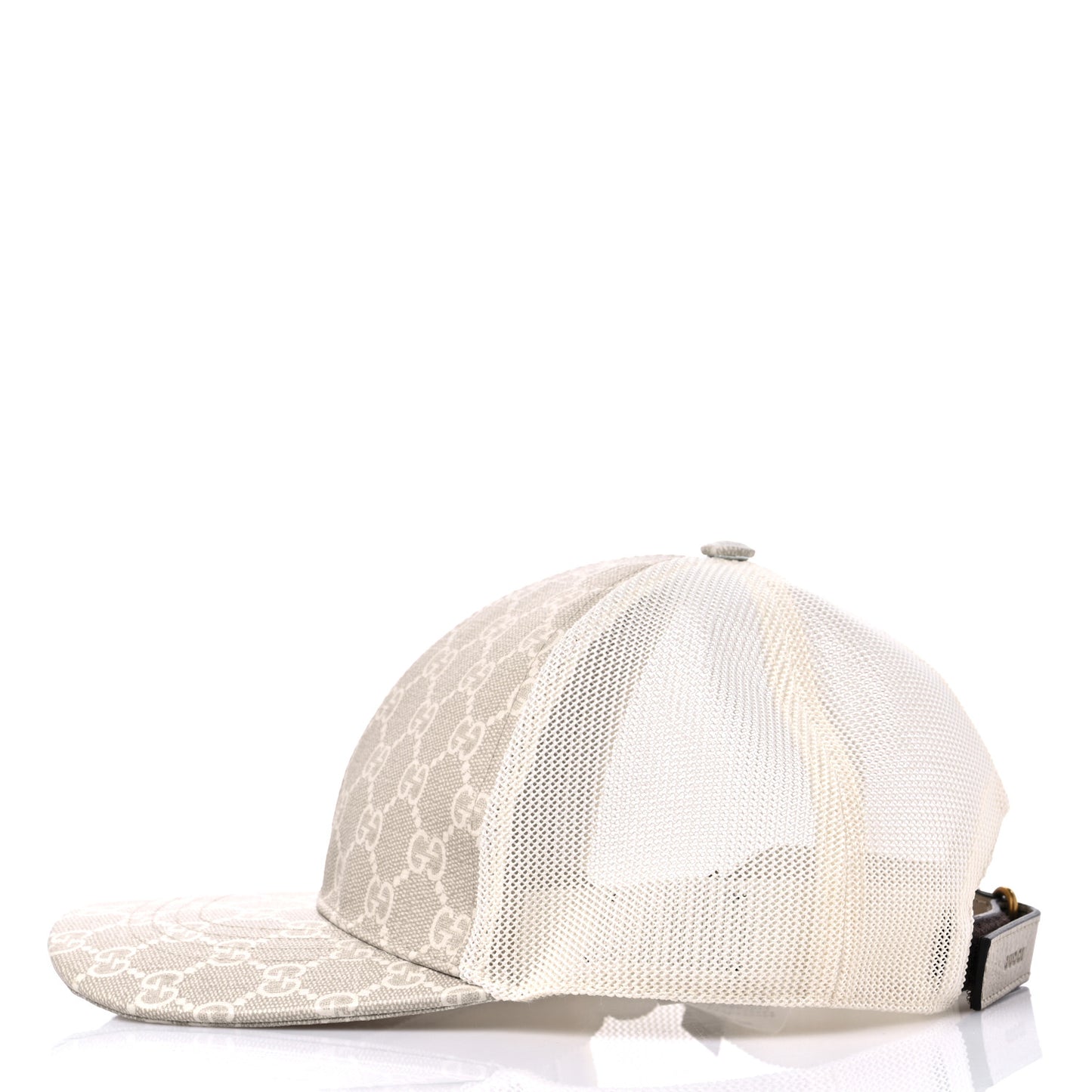 GG Supreme Monogram Mesh Baseball Hat M Beige Mystic White Ivory