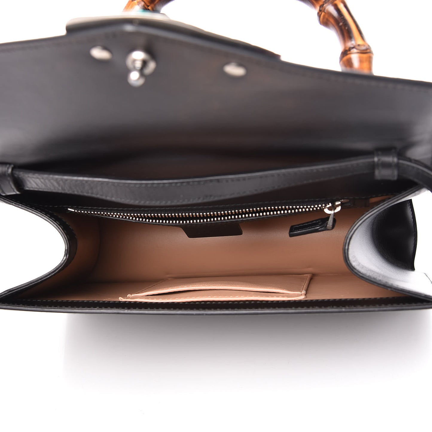Calfskin Snakeskin Small Lilith Top Handle Bag Black