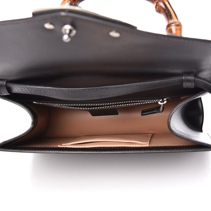 Gucci Calfskin Snakeskin Small Lilith Top Handle Bag Black 5 of 17