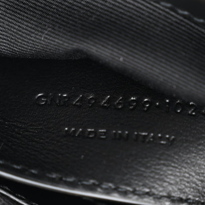 Saint Laurent Calfskin Y Quilted Monogram Small Loulou Chain Satchel Black 8 of 13