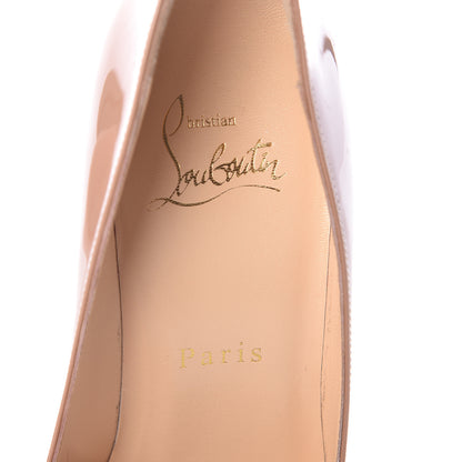 Christian Louboutin Patent Pigalle Follies 100 Pumps 35.5 Nude 6 of 9