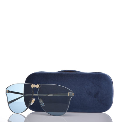 Gucci Rimless Sunglasses GG0354S Blue 7 of 7