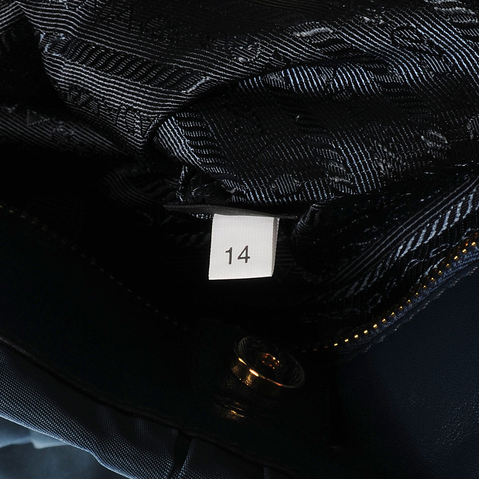 Prada Tessuto Nylon Gaufre Tote Denim 9 of 10