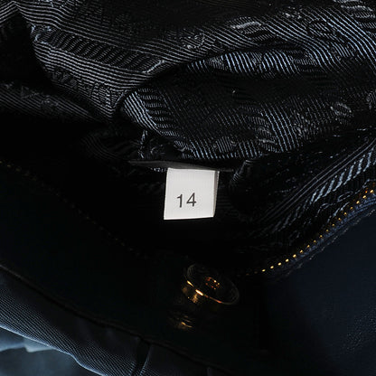 Prada Tessuto Nylon Gaufre Tote Denim 9 of 10