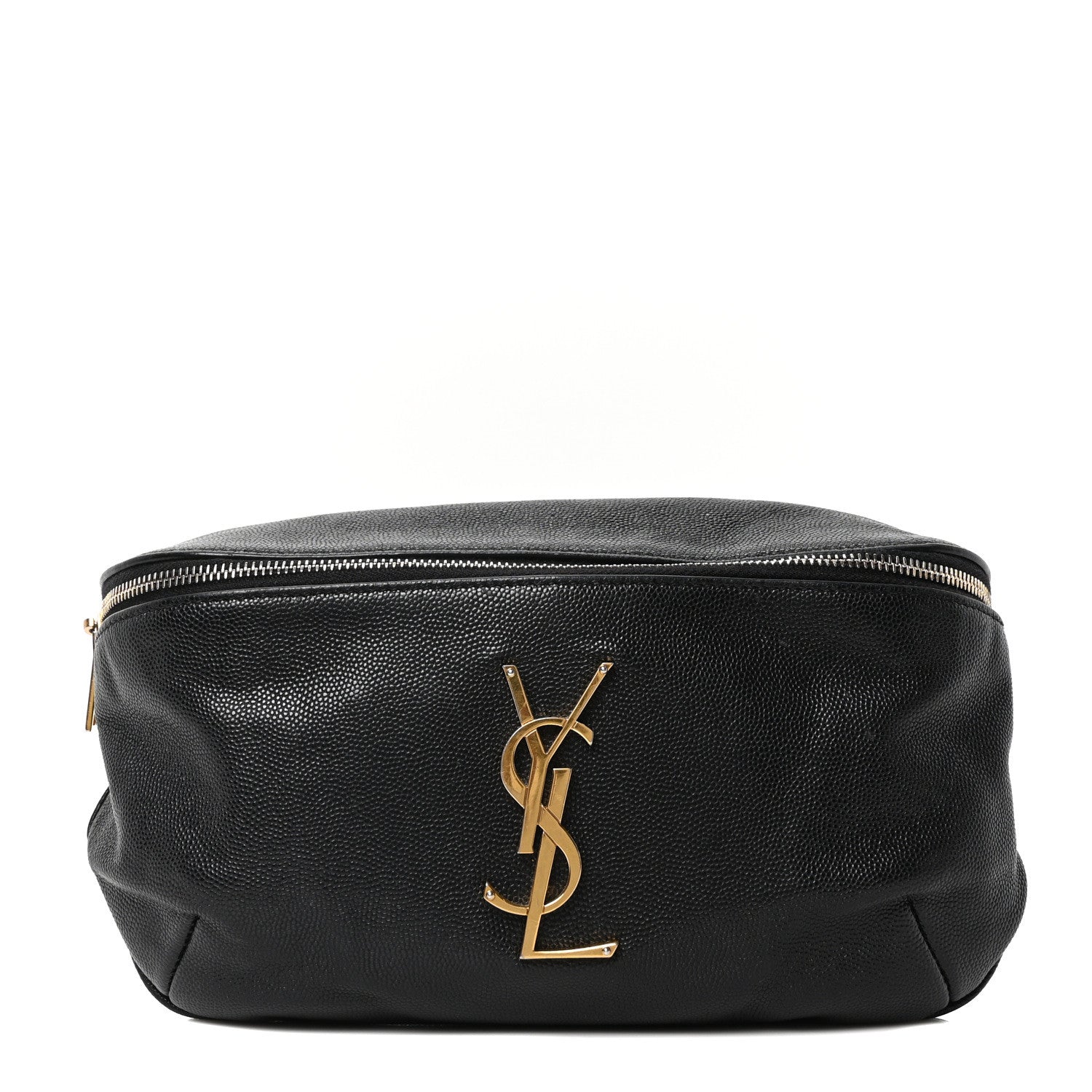 Saint Laurent Grain De Poudre Monogram Belt Bag Black 1 of 10