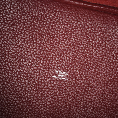 Hermes Taurillon Clemence Swift Picotin Lock 22 MM Rouge H Brique 6 of 14