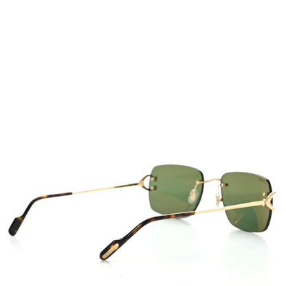 Cartier Signature C De Cartier Sunglasses Gold Green 5 of 8