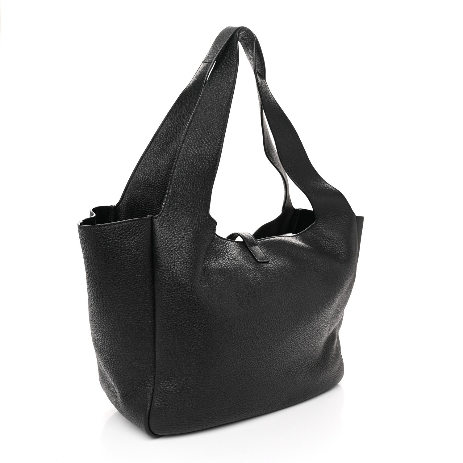 Saint Laurent Grained Deerskin Bea Tote Black 3 of 10
