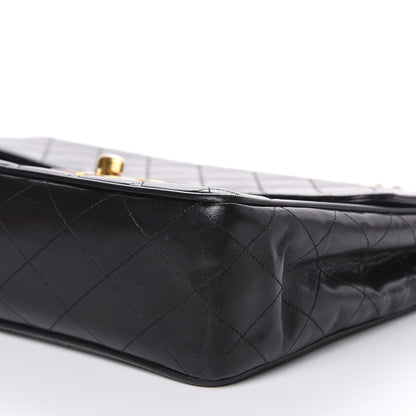 Chanel Lambskin Quilted Jumbo Single Flap Black 10 of 21