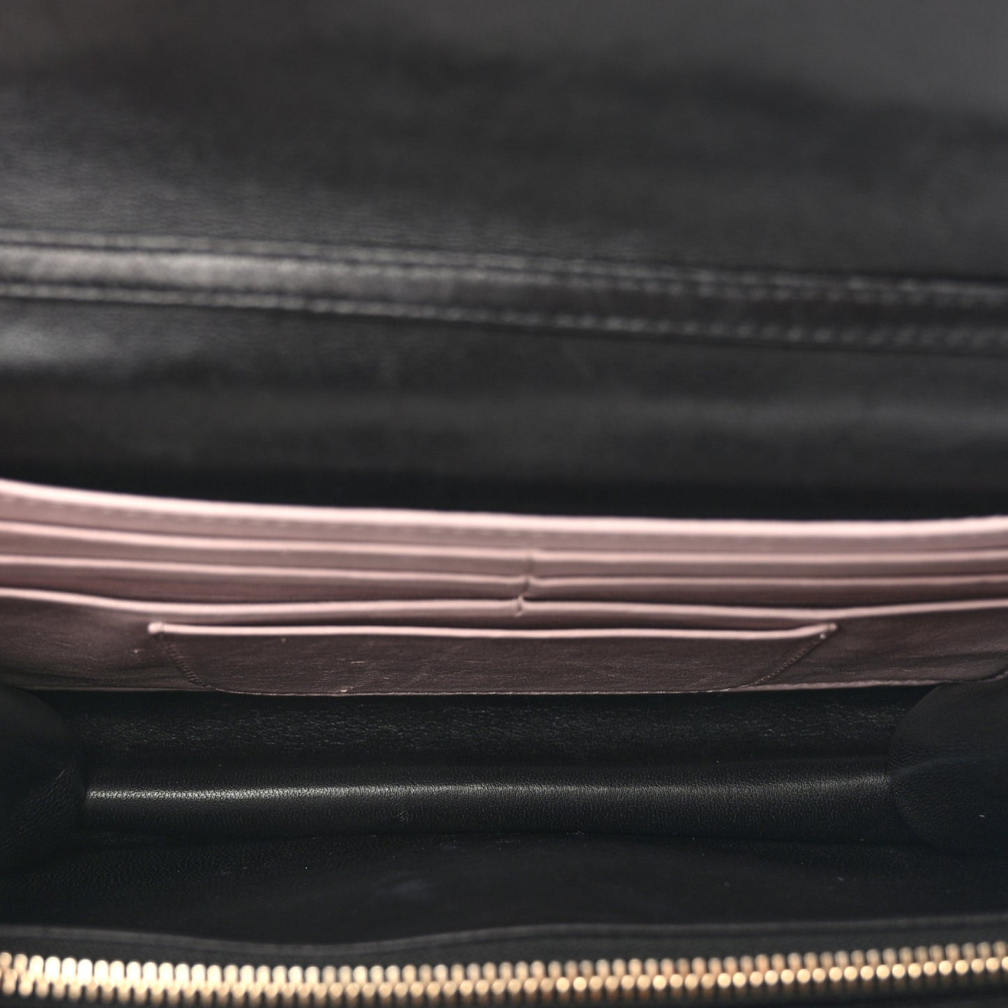 Lambskin Cannage Miss Dior Promenade Pouch Black