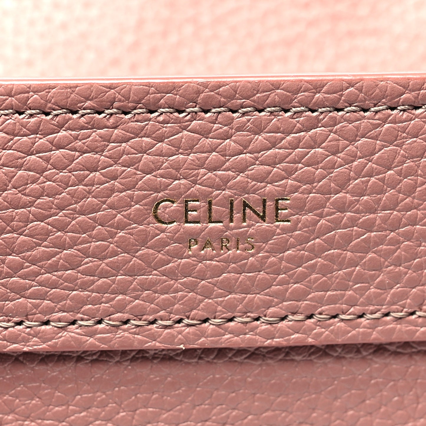 Drummed Calfskin Nano Luggage Antique Rose