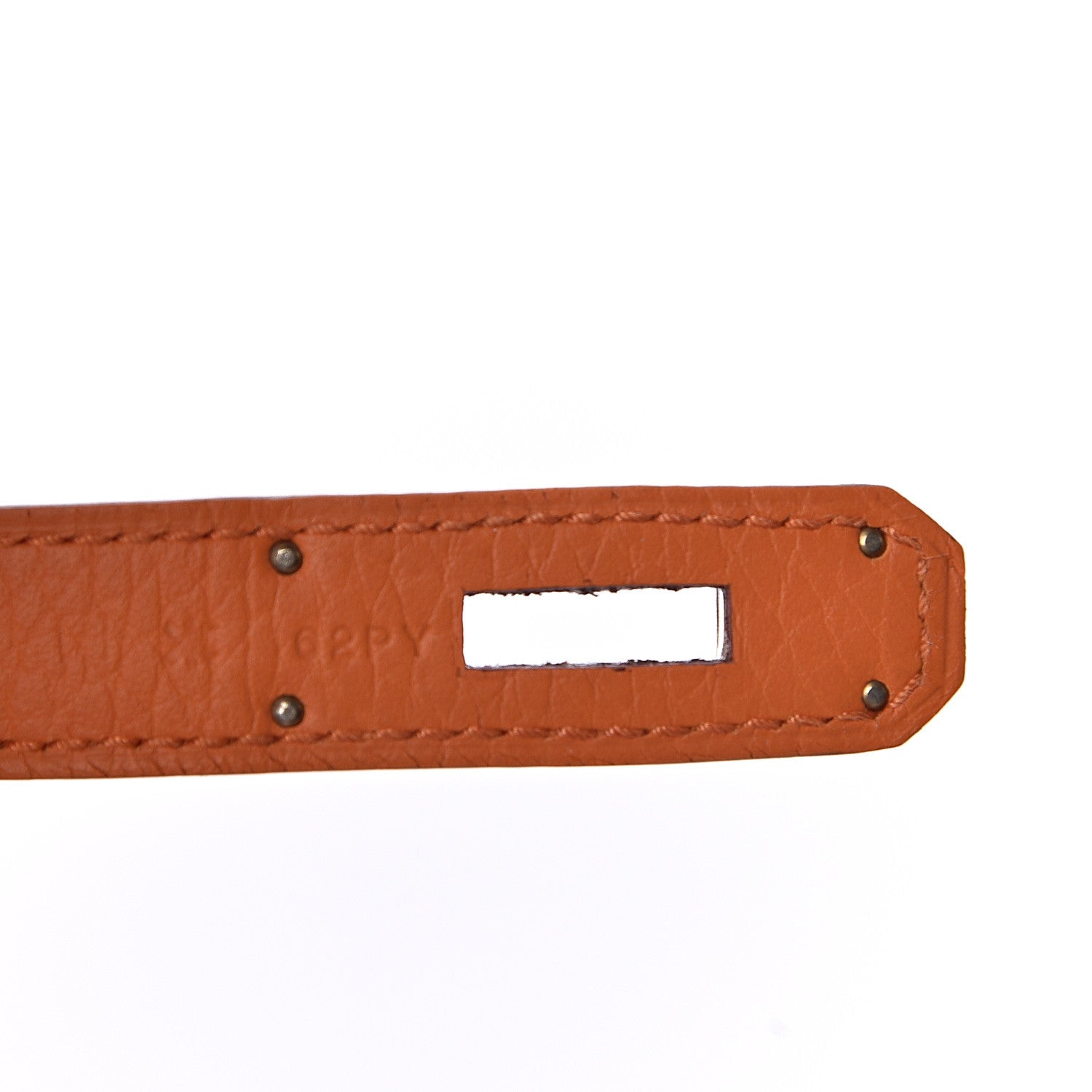 Hermes Taurillon Clemence Jypsiere 28 Orange 7 of 10