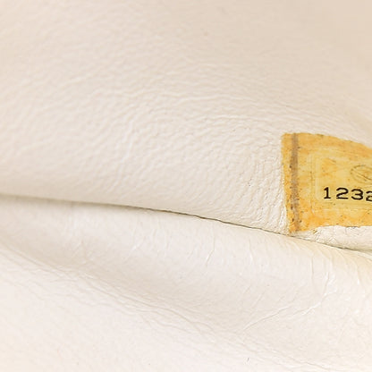 Chanel Caviar Quilted Jumbo Single Flap White 8 of 12
