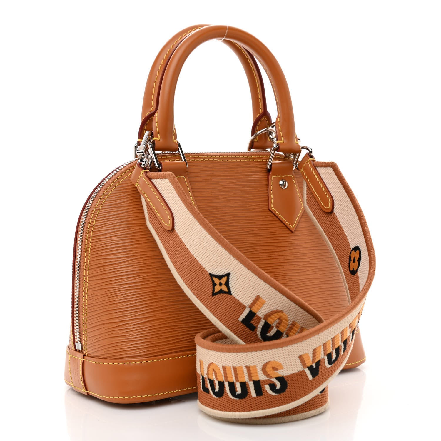 Louis Vuitton Epi Jacquard Alma BB Honey Gold 3 of 8