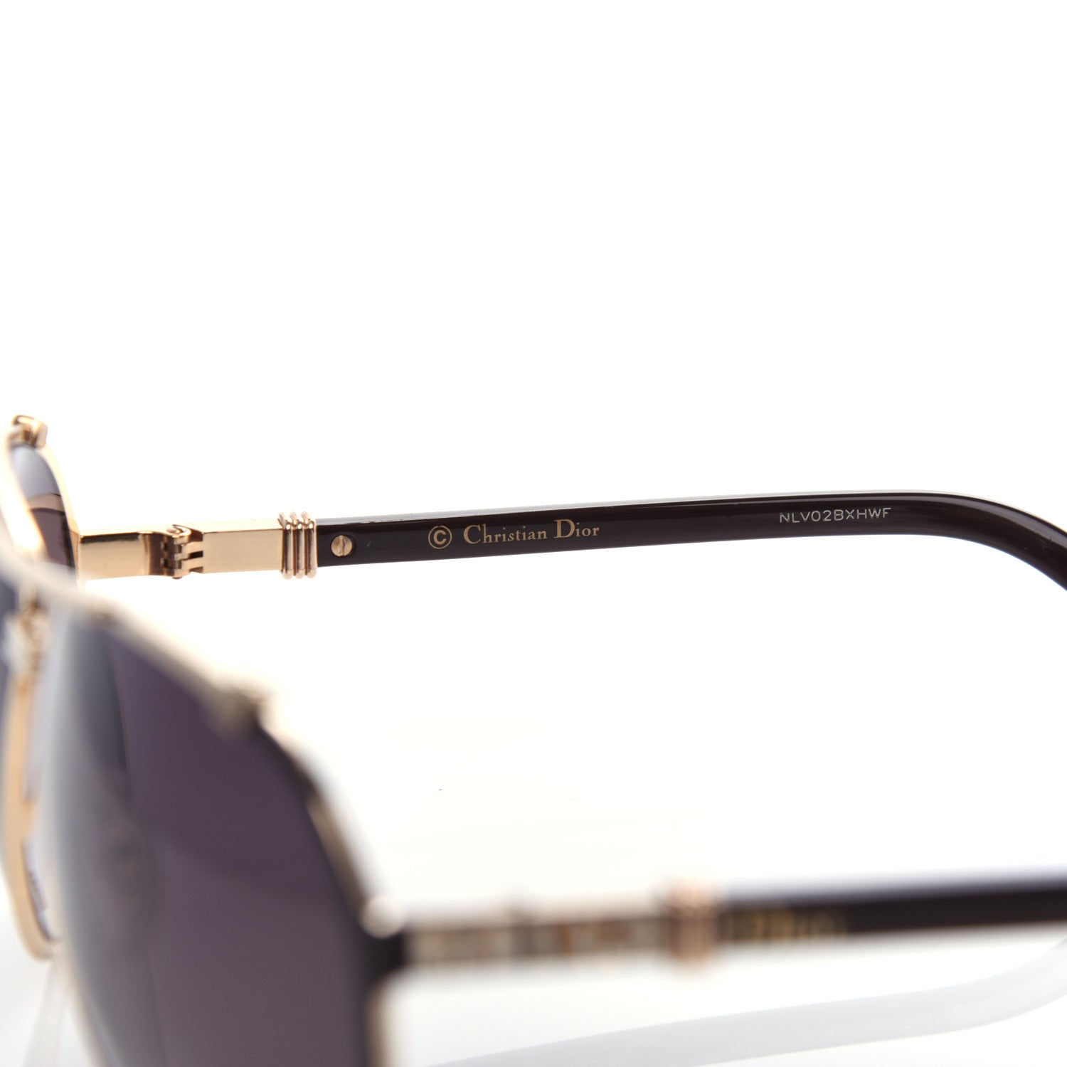 Christian Dior Chicago 2 Aviator Sunglasses Brown 5 of 9