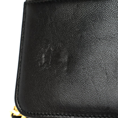 Chanel Sheepskin Quilted Mini Vintage Mademoiselle Wallet On Chain WOC Black 12 of 13