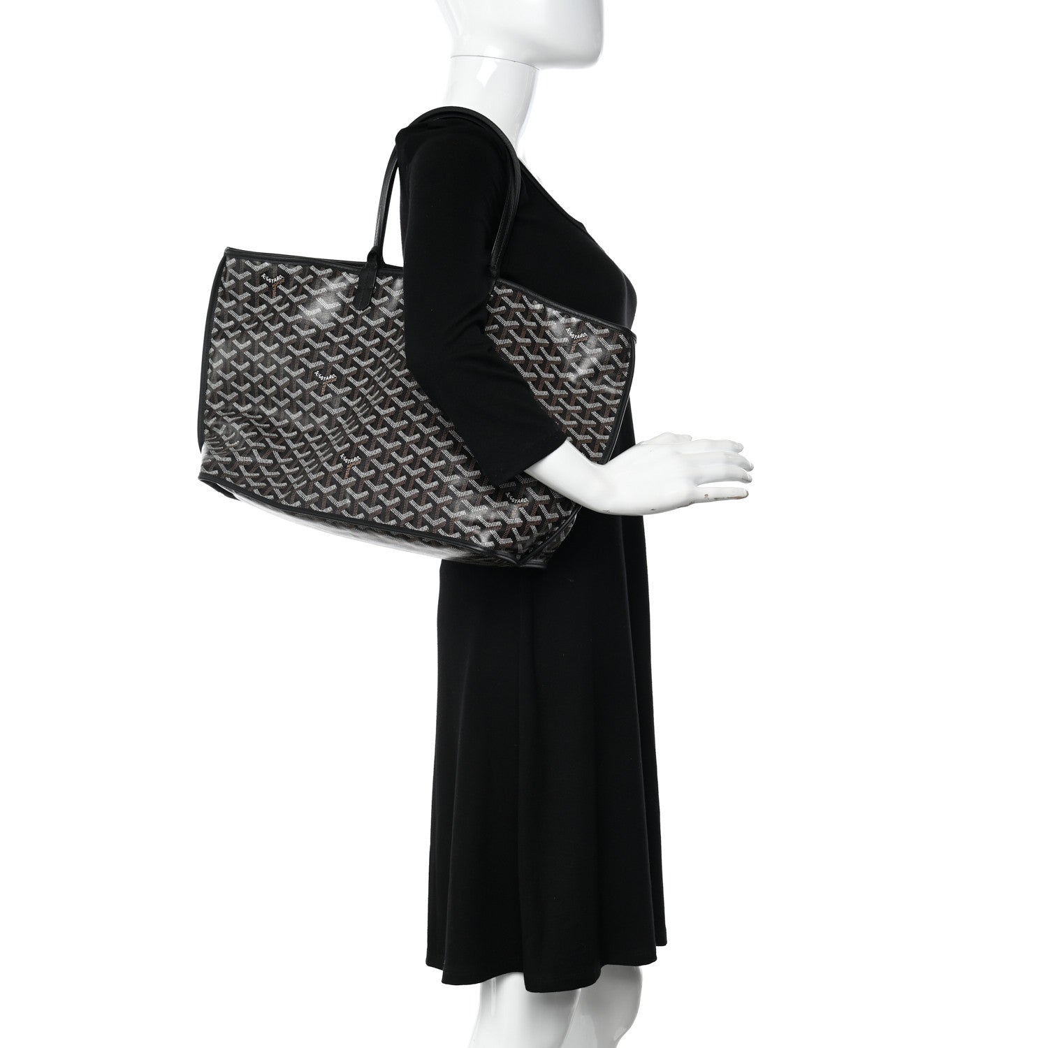 Goyard Goyardine Reversible Anjou PM Black 2 of 9