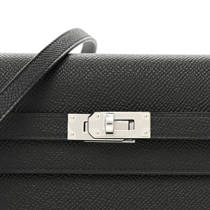 Hermes Epsom Kelly Wallet To Go Black 7 of 10