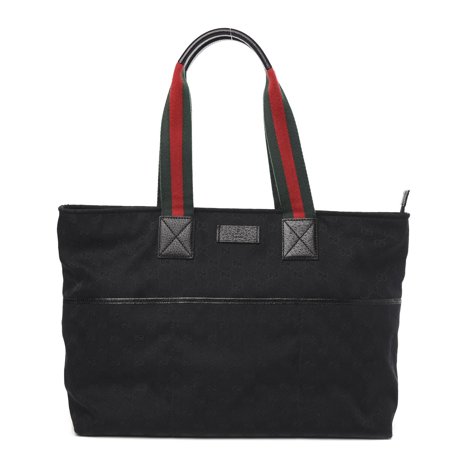 Gucci Monogram Web Large Diaper Tote Black 1 of 10