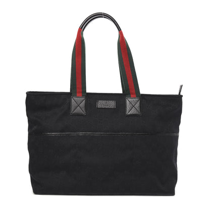 Gucci Monogram Web Large Diaper Tote Black 1 of 10