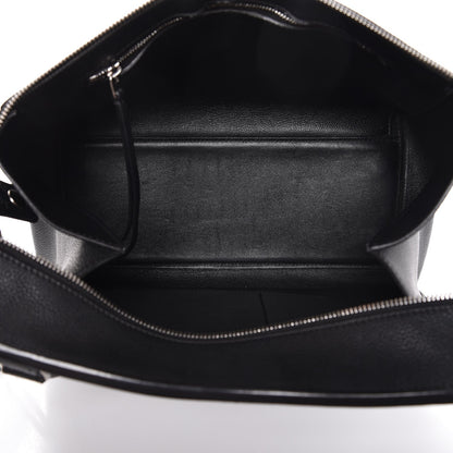 Celine Drummed Calfskin Small Edge Shoulder Bag Black 5 of 10