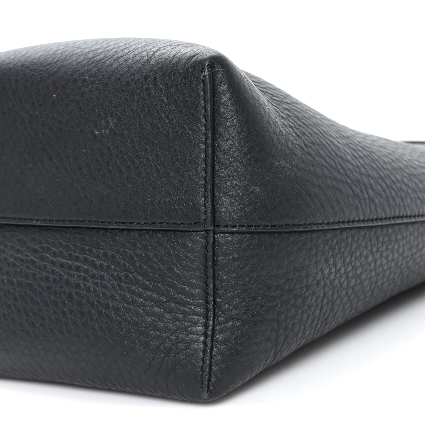Grained Calfskin Small N/S Park Tote Black