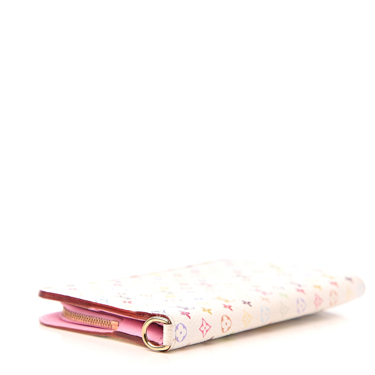 Louis Vuitton Monogram Multicolor Insolite Wallet White Litchi 3 of 5