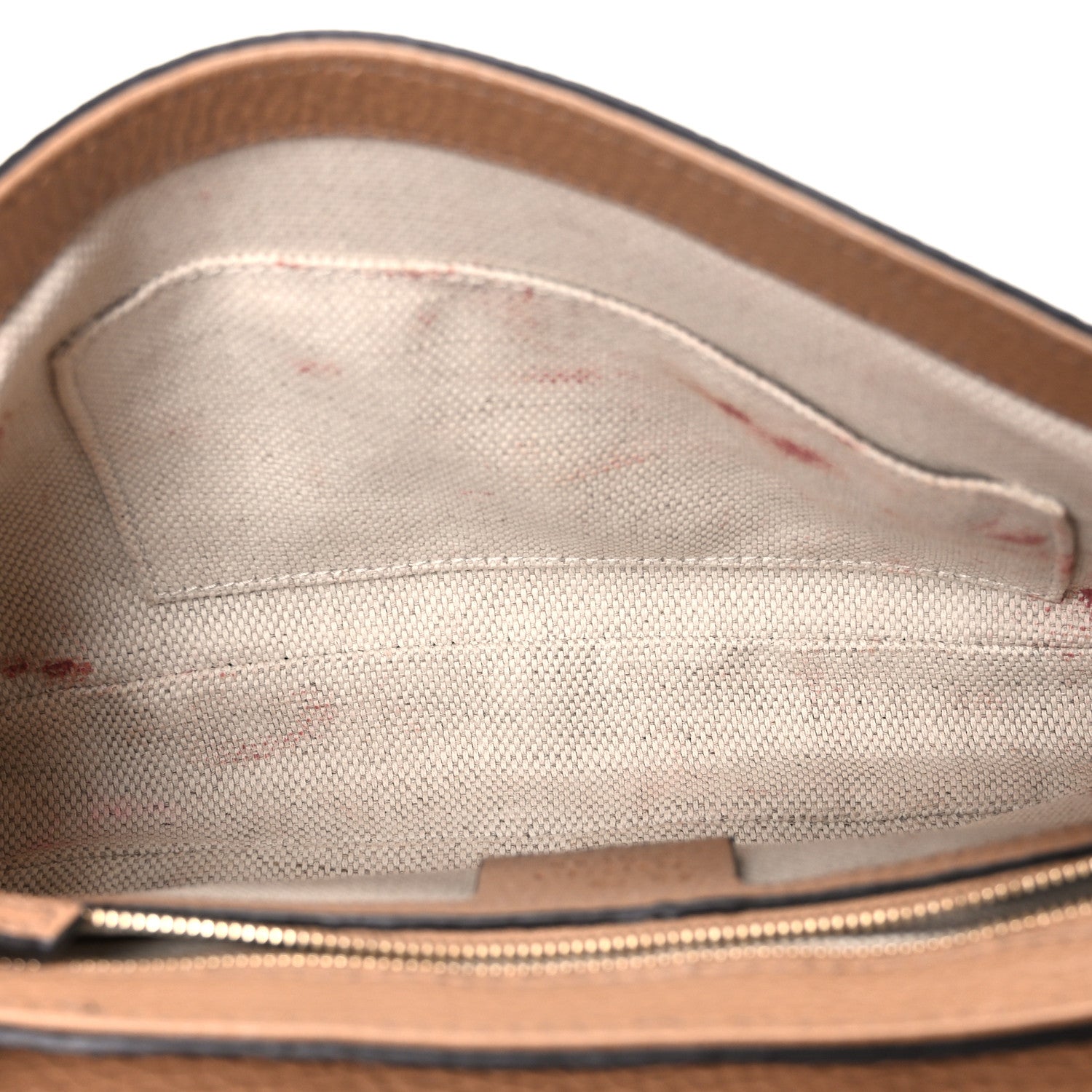 Gucci Pebbled Calfskin Medium Soho Flap Crossbody Camelia 5 of 13