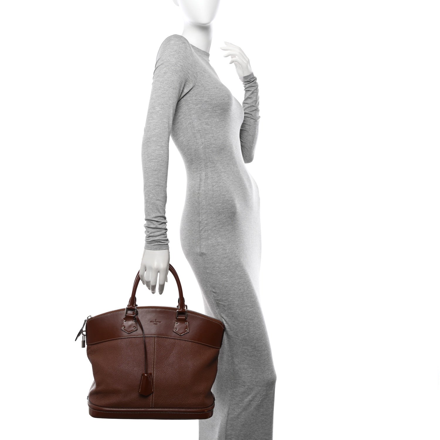 Louis Vuitton Suhali Lockit MM Sienne 3 of 13