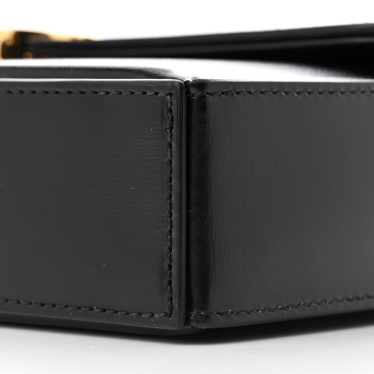 Celine Shiny Calfskin Triomphe Chain Box Bag Black 11 of 11