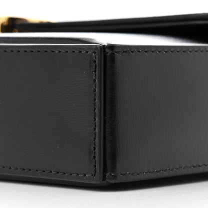 Celine Shiny Calfskin Triomphe Chain Box Bag Black 11 of 11