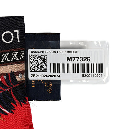 Louis Vuitton Silk Monogram Precious Tiger Bandeau Rouge 3 of 3