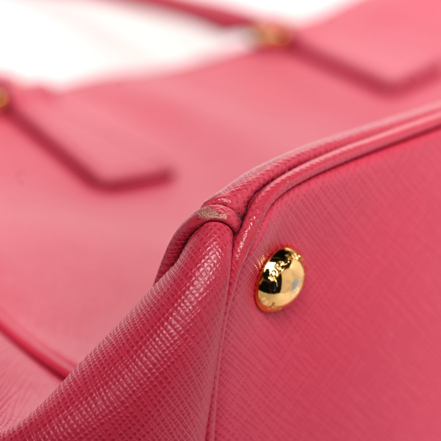 Saffiano Large Galleria Double Zip Tote Peonia