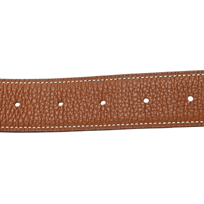 Hermes Togo Box 32mm Au Carre H Belt 90 36 Gold Black 3 of 5