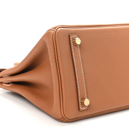 Hermes Togo Birkin 25 Gold 9 of 11