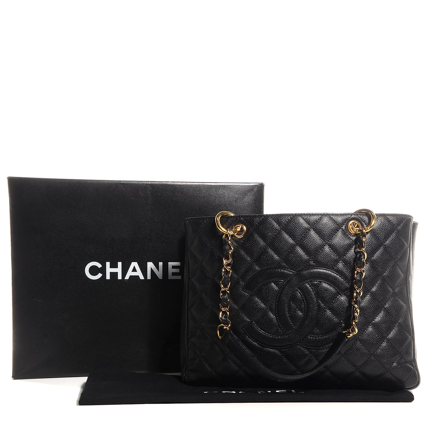 Caviar Grand Shopping Tote GST Black