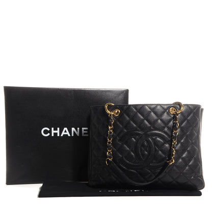 Chanel Caviar Grand Shopping Tote GST Black 8 of 8