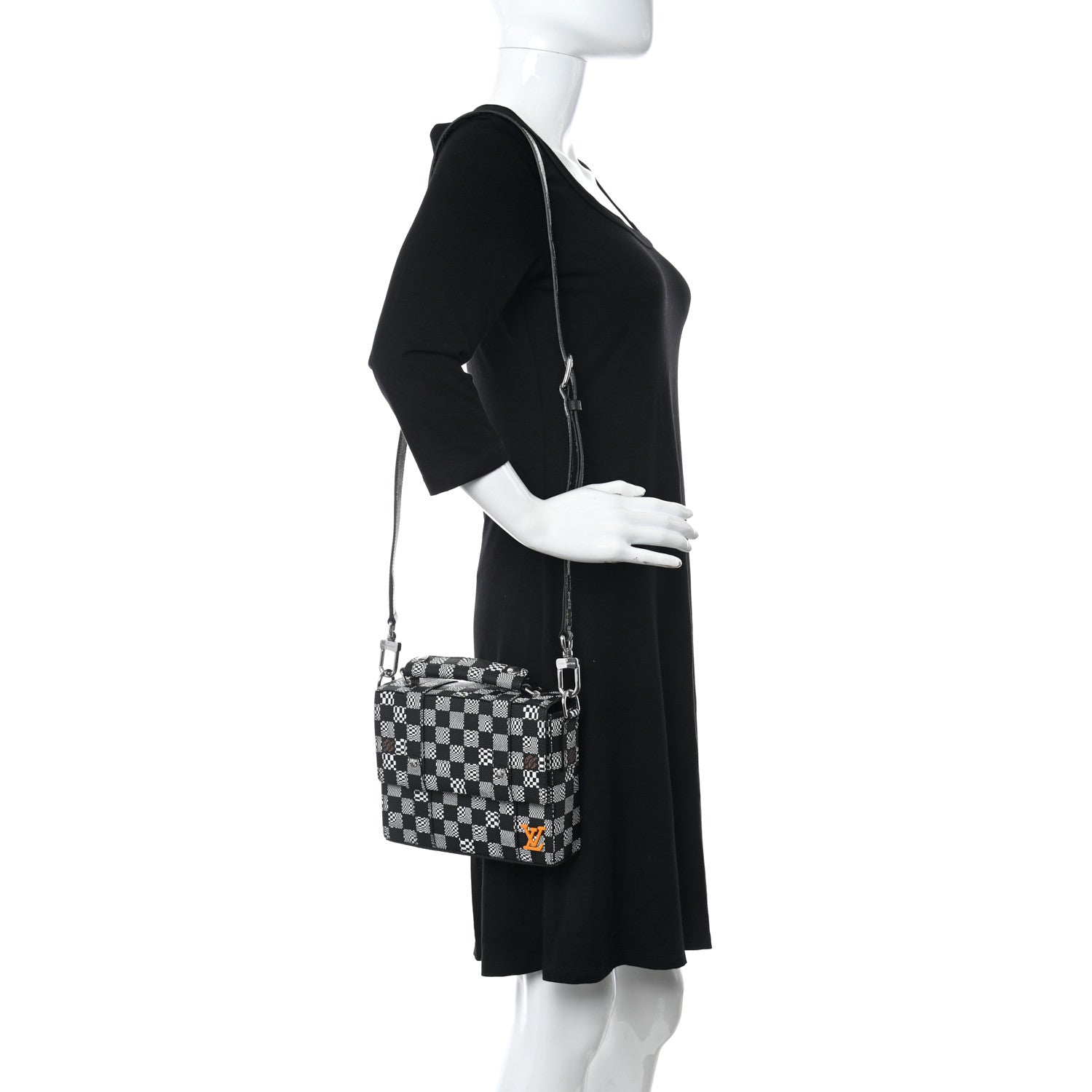 Louis Vuitton Damier Distorted Flap Soft Trunk Messenger 2 of 10