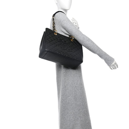 Chanel Caviar Quilted Grand Shopping Tote GST Black 2 of 13