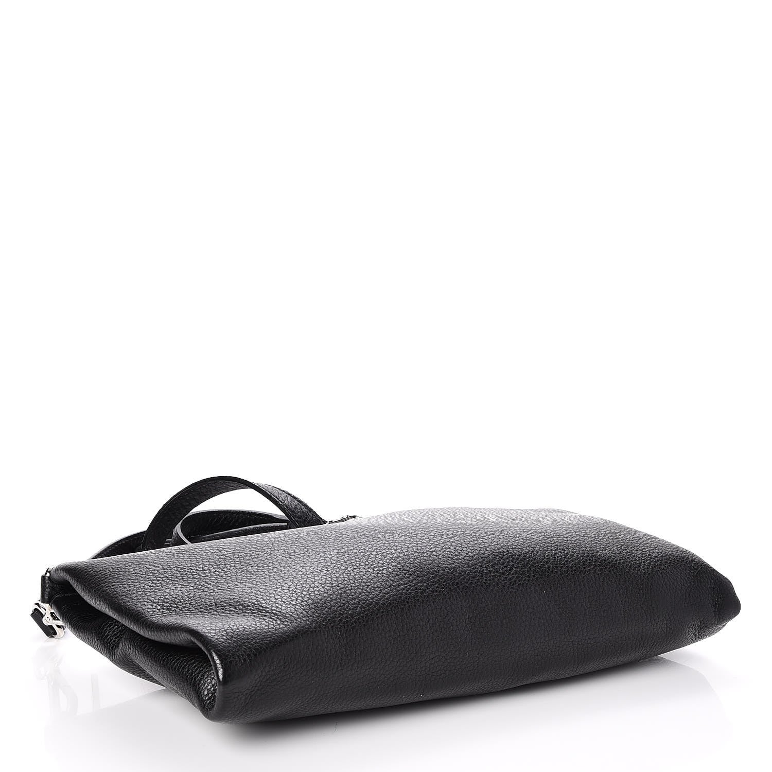 Prada Vitello Daino Zippered Crossbody Bag Black 4 of 8