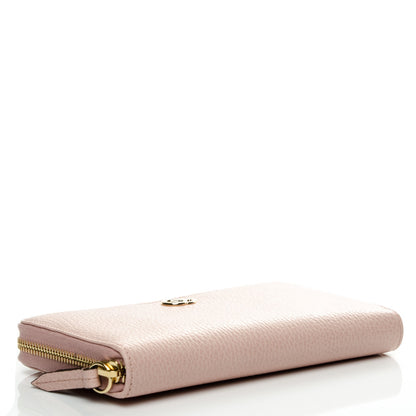 Gucci Dollar Calfskin GG Marmont Zip Around Wallet Perfect Pink 4 of 7