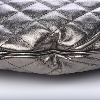 Burberry Metallic Calfskin Quilted Hoxton Hobo Nickel 9 of 16