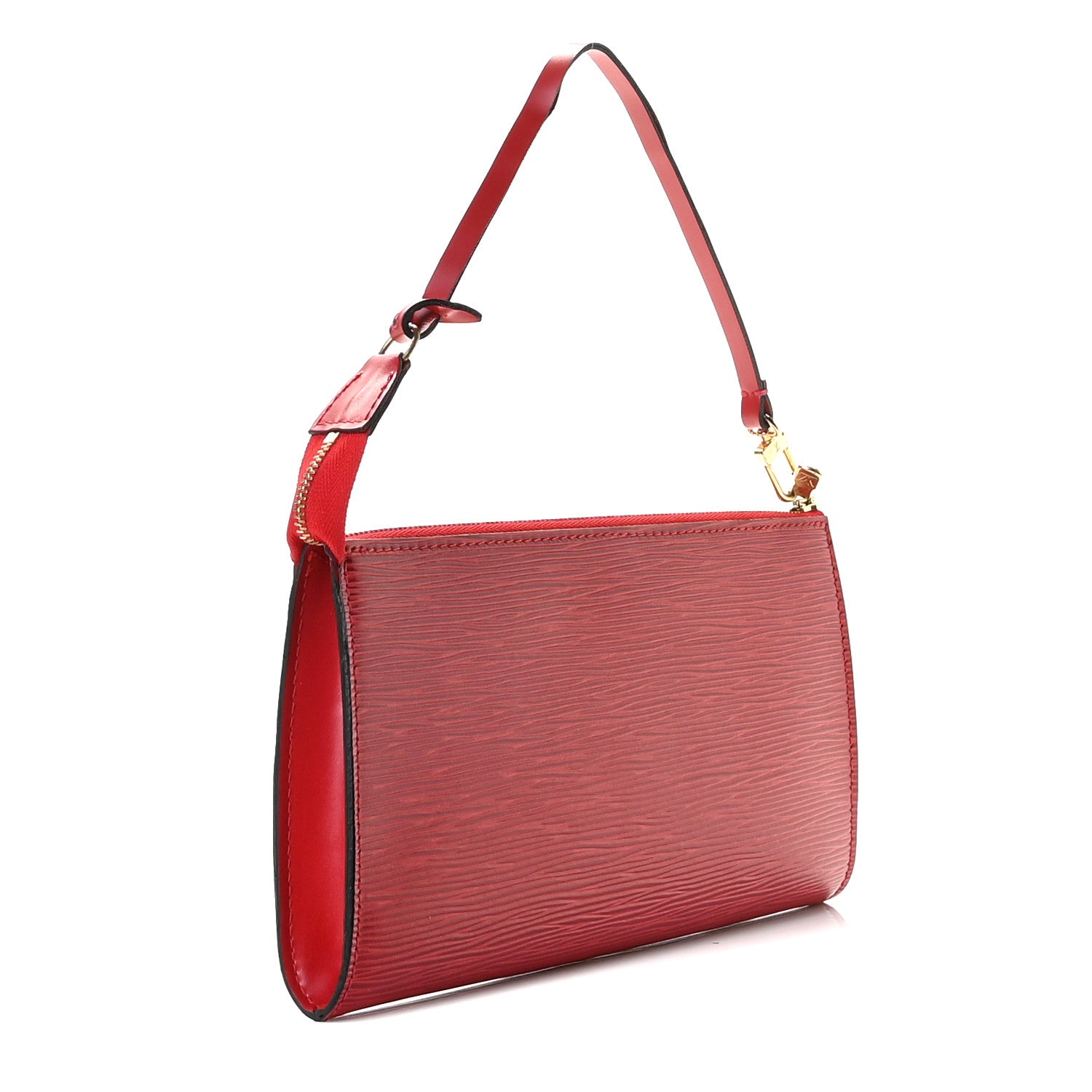 Louis Vuitton Epi Pochette Accessories 24 Castillan Red 4 of 12