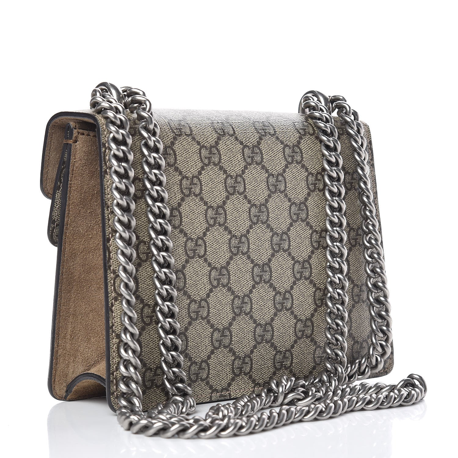Gucci GG Supreme Monogram Mini Dionysus Shoulder Bag Taupe 3 of 14