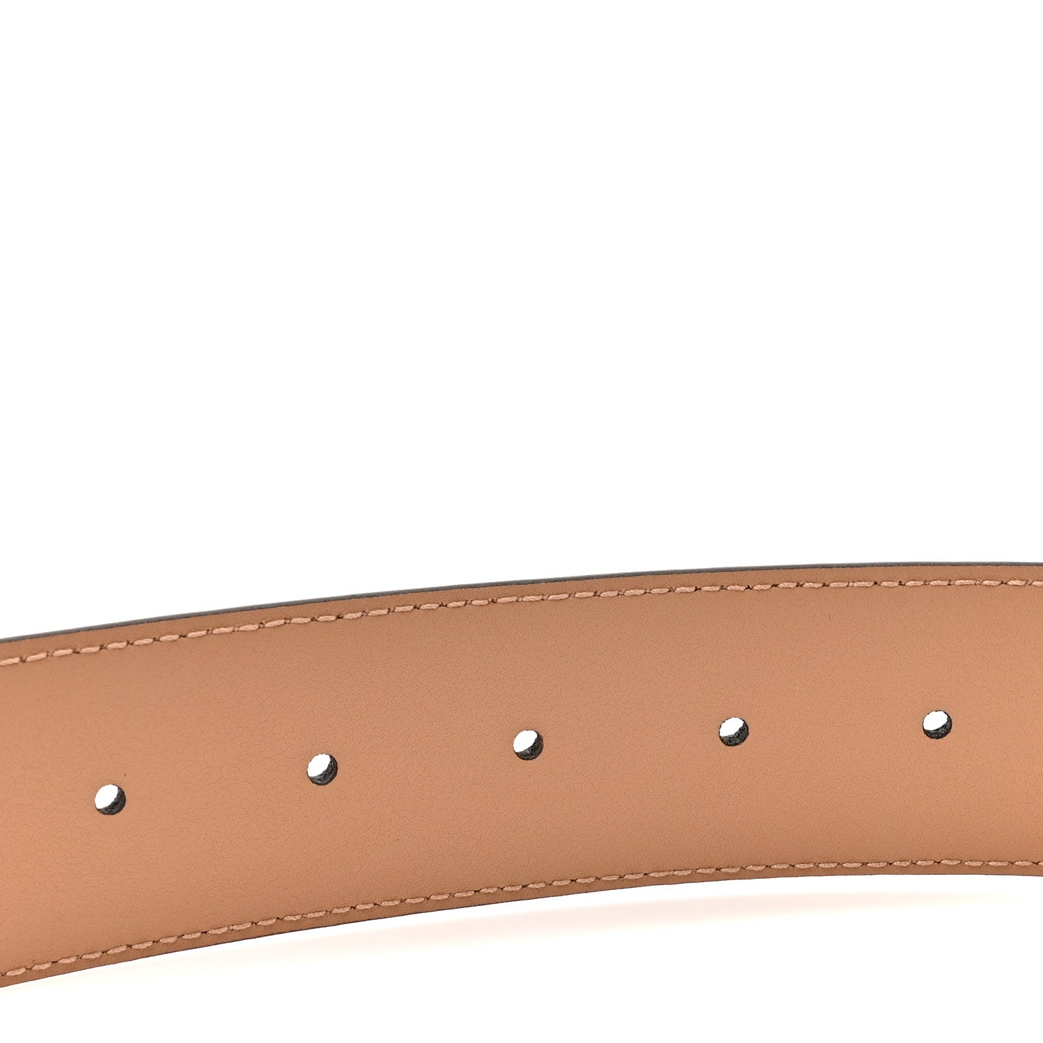 Gucci Azalea Calfskin Enamel Monochrome Double G 40mm Belt 80 32 Camelia 3 of 4