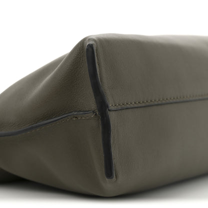 Loewe Calfskin Mini Flamenco Knot Clutch Dark Khaki 8 of 10