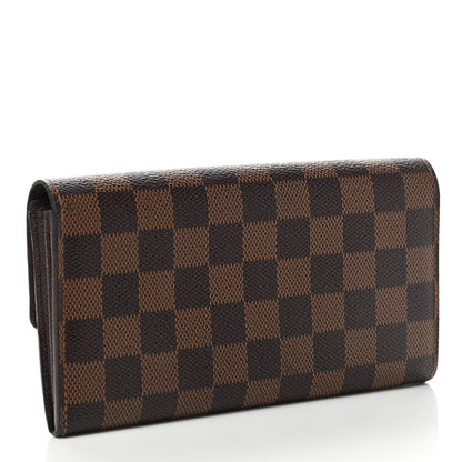 Louis Vuitton Damier Ebene Sarah Wallet 3 of 9