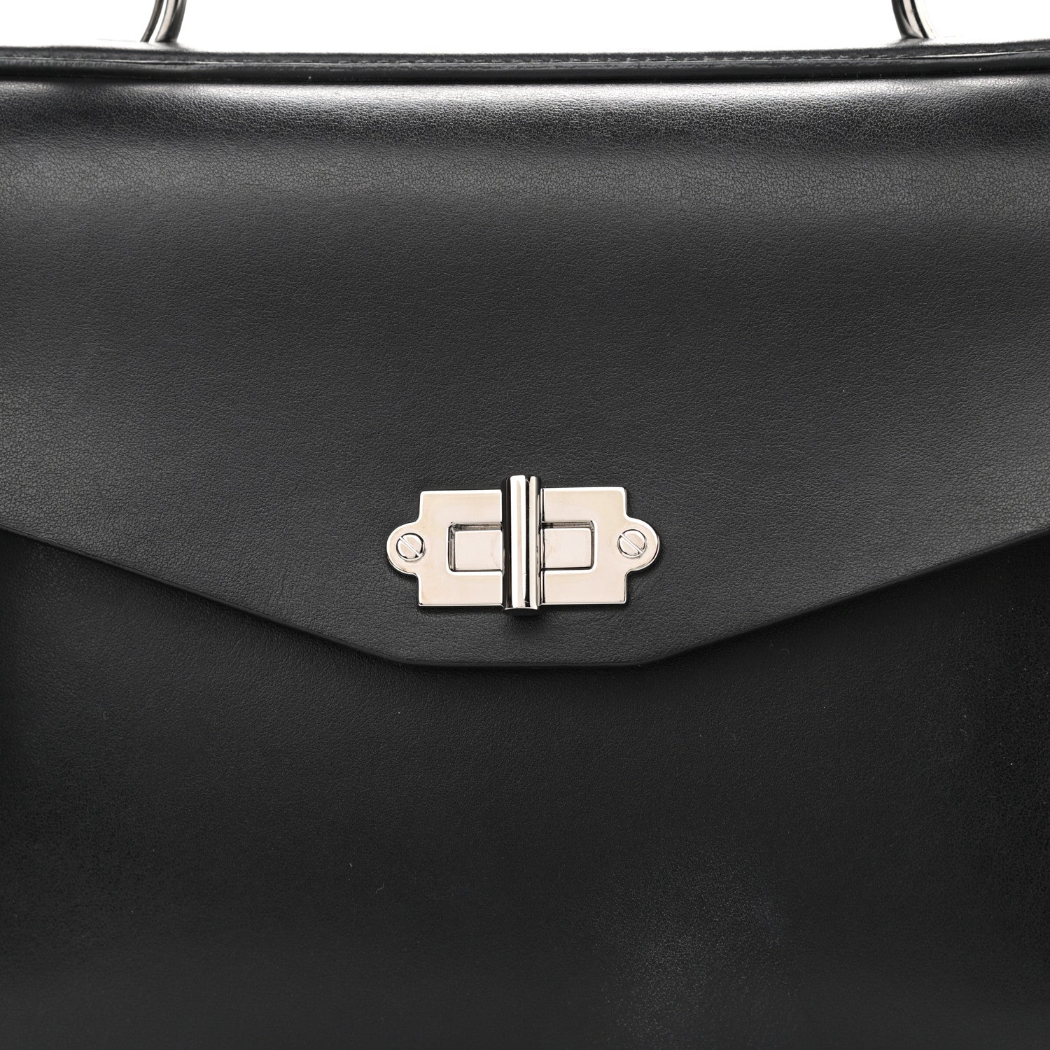 Proenza Schouler Calfskin Nubuck Medium Hava Top Handle Bag Black 9 of 9