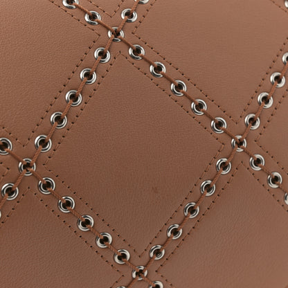 Chanel Calfskin Coco Eyelets Small Flap Bag Camel 13 of 14